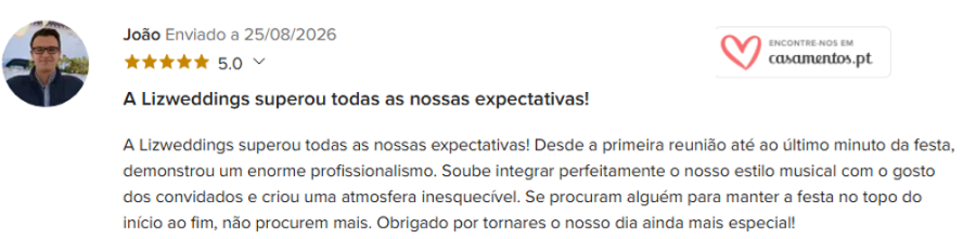 Avaliação Casamentos.pt